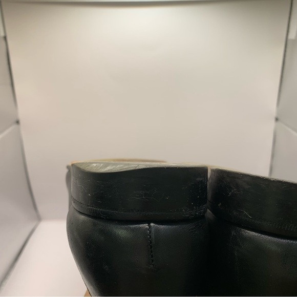 A. Testoni Basic Mens Black Pebbled Buckle Leather Loafer Shoes Size 10.5 - Picture 10 of 12